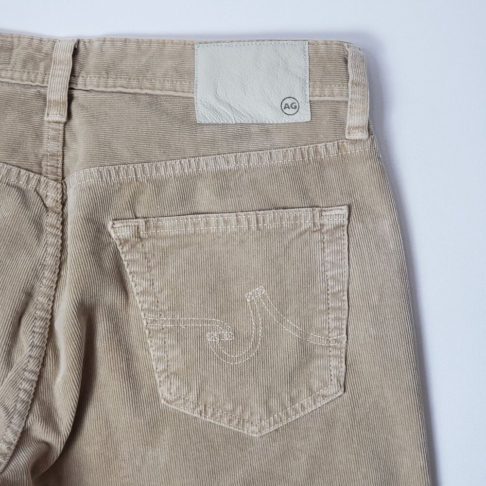 AG Adriano Goldschmied The Graduate Tailored Leg Corduroy Trouser Mens 32x34 Tan - Picture 14 of 16